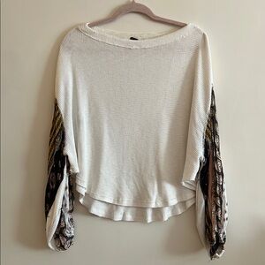 WE THE FREE Pattern Sleeve Top